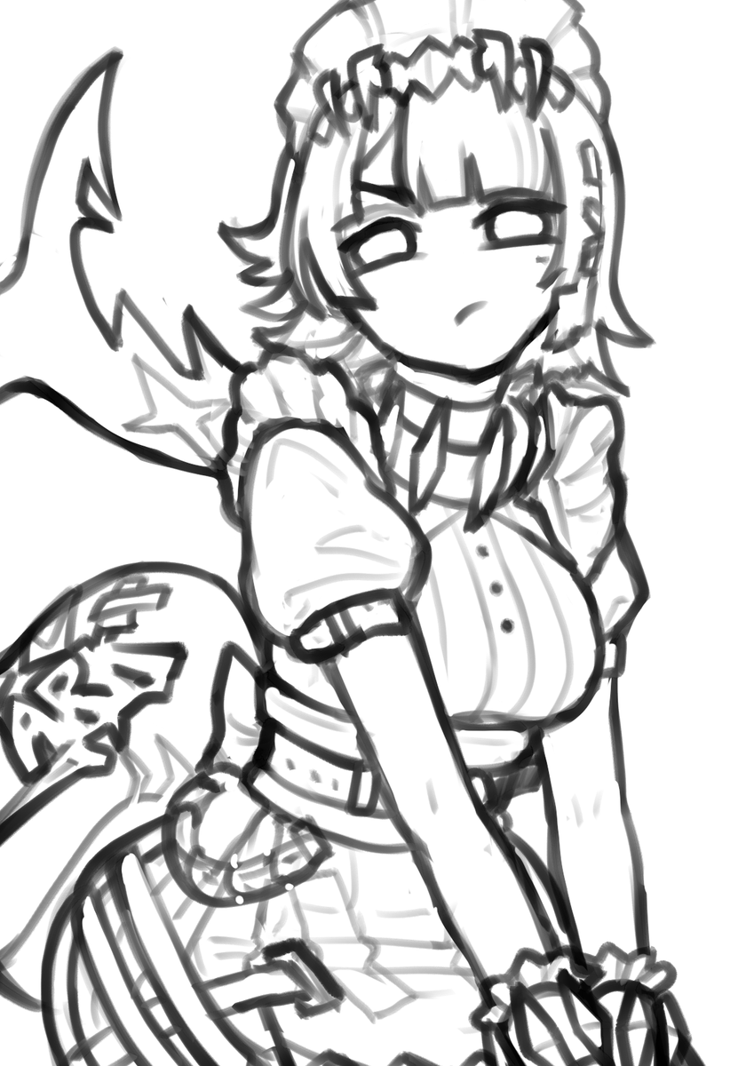 aguanagi's tweet photo. WIP of #EllenJoe from #ゼンゼロ  #zzzero 🩵 https://t.co/Kg7UKolwJ4