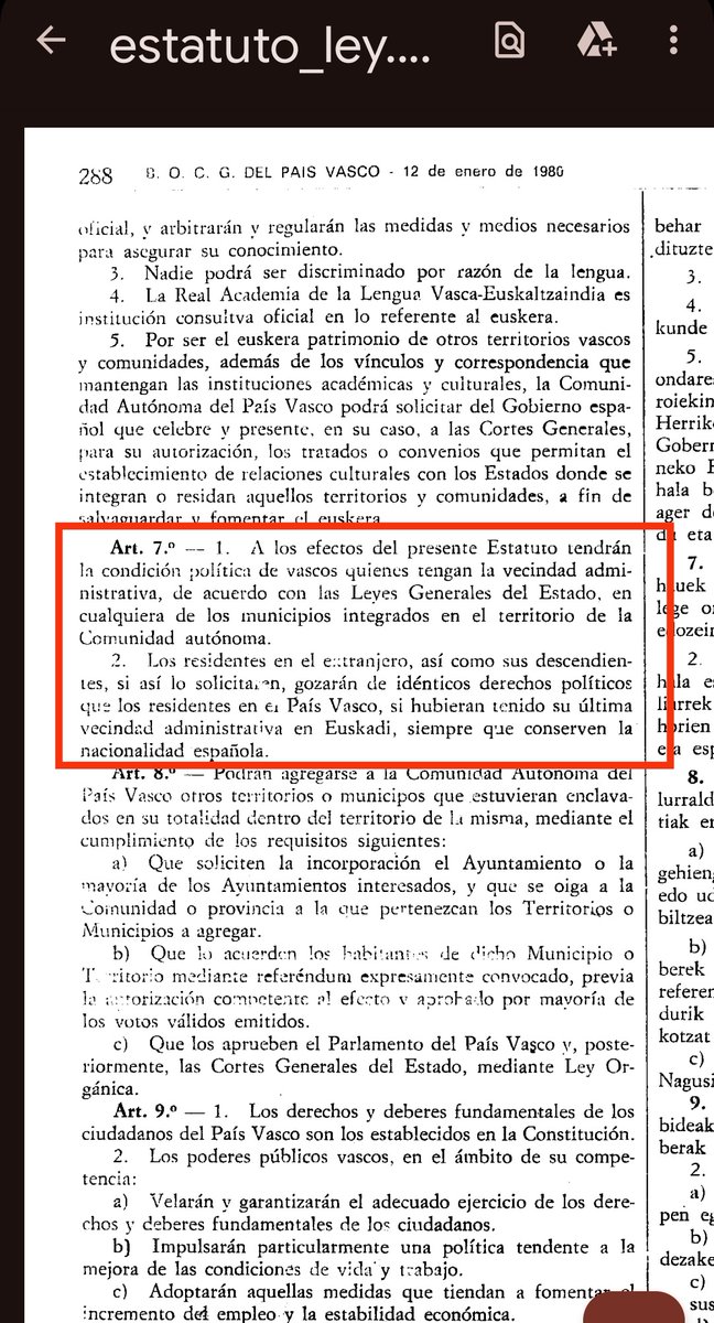 Tocabolas991's tweet photo. @TSenosiain @oihantxabarri Legalmente, depende  de dónde vivas, puedes ser vasco o navarro, siempre que seas español. https://t.co/4CnAn6r0f5