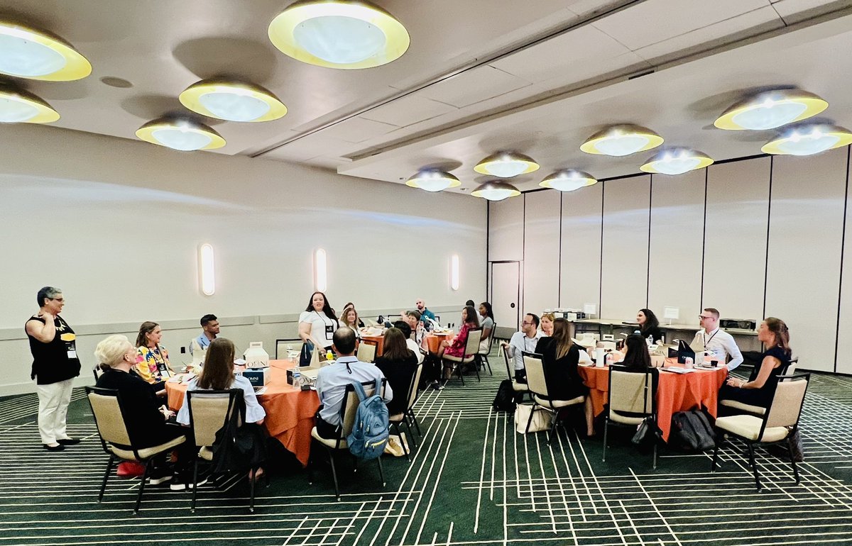 MaryWDunn's tweet photo. A room full of nurses and APPs at the BCAN Think Tank = a full heart for me. Thrilled to continue to watch this group grow every year. We’ve come a long way in incorporating the critical and unique perspectives of these clinicians at the Think Tank #BCANTT24 🧡 https://t.co/U4L9Osjjyi