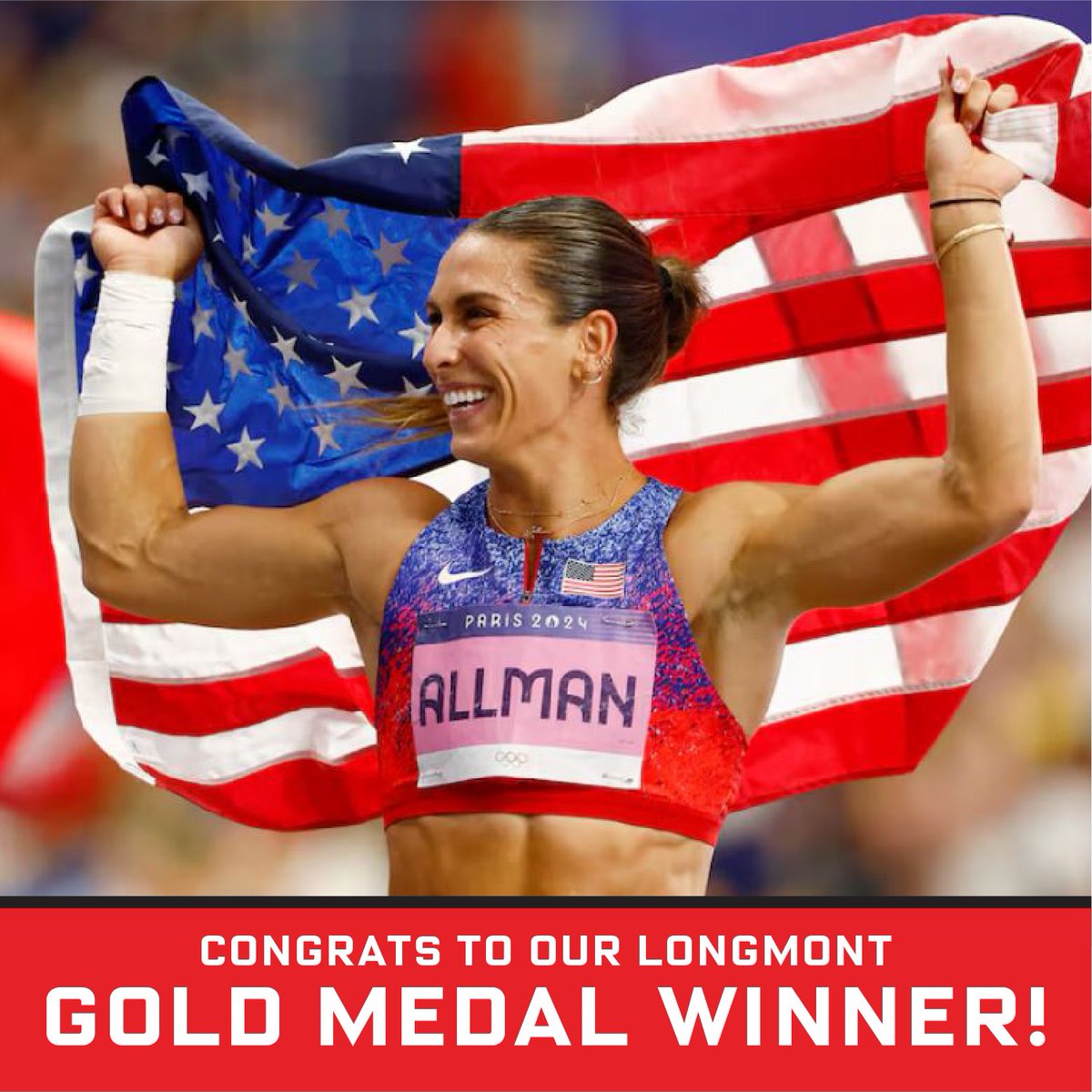 LeftHandBrewing's tweet photo. Congrats to Longmont’s @vallman123 for winning gold in the Olympics Discus!🥇Let’s celebrate with $5 pints of our gold-medal winning Sawtooth Amber Ale today through Friday in the Tasting Room! 🙌🏼 https://t.co/P20V2ZPe8y