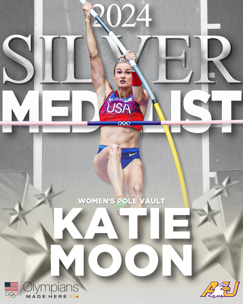 Katie Moon shines in the 2024 Olympics Women's Pole Vault Finals, taking Silver for Team USA!

She becomes the second American woman to medal twice in Olympic pole vault! 🦅🇺🇸

#OlympiansMadeHere #Olympics2024 

goashlandeagles.com/news/2024/8/7/…