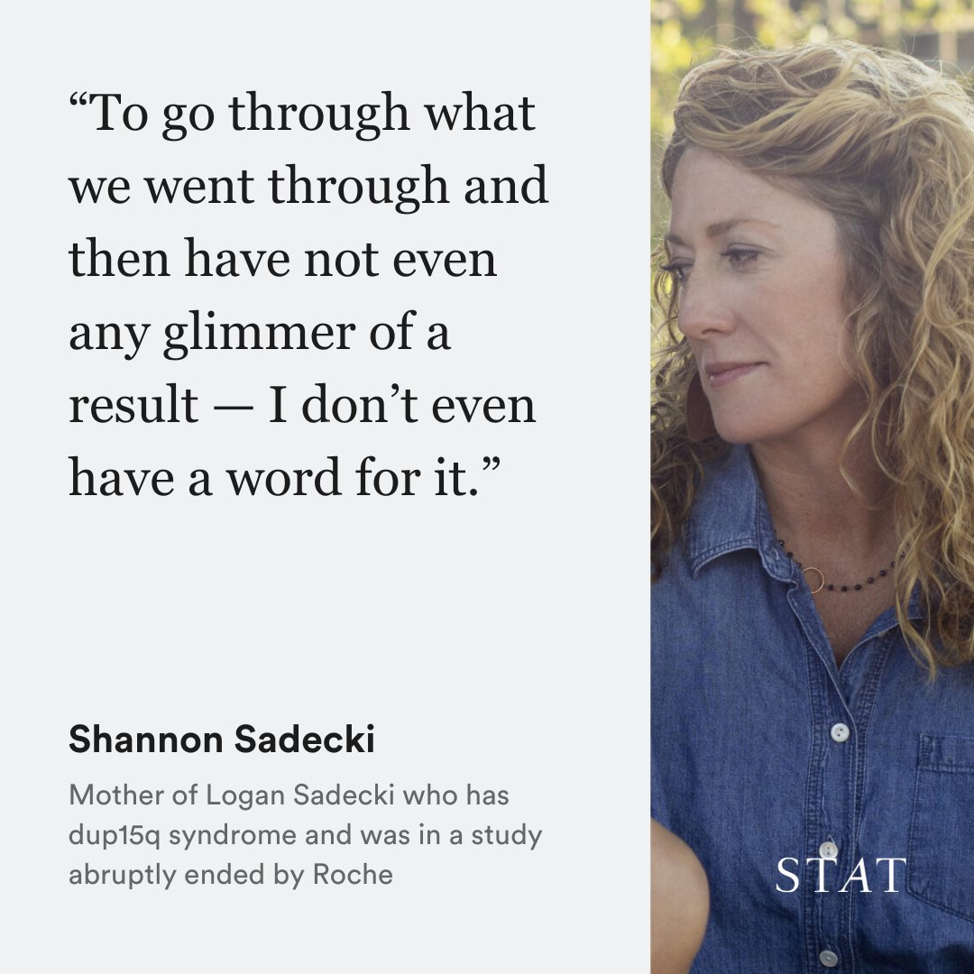 statnews's tweet photo. Families were looking forward to Roche's rare disease trial. But the company abruptly terminated it citing “trade-offs made … to increase the overall portfolio value.” Read: https://t.co/34xN6II1Ed https://t.co/cgOs4rmm93