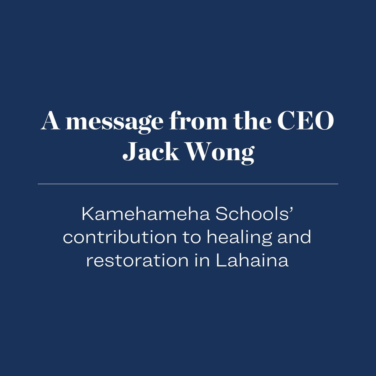 Kamehameha Schools tweet media