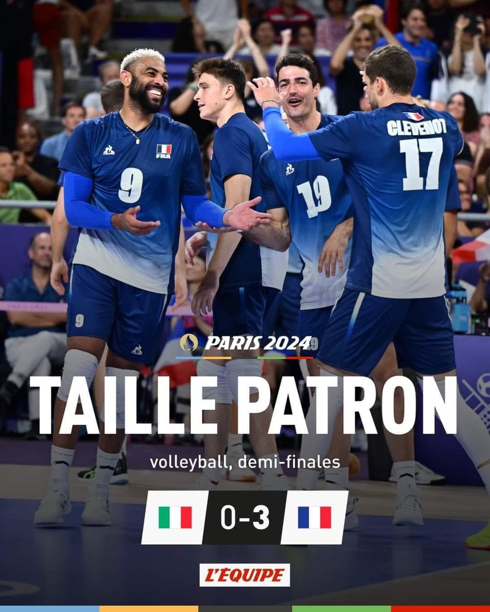 Pour l’ancien volleyeur que je suis, j’ai pris un pied pas possible avec ce match et cette équipe !! 💪🇫🇷💙🤍♥️ Ces JO sont grandioses !!