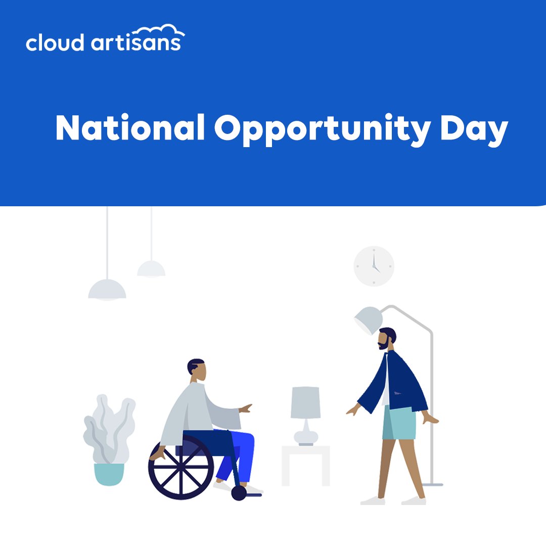 Happy National Opportunity Day! 

At Cloud Artisans, we believe that every day is a chance to create, innovate, and grow. 

Today, we celebrate the endless possibilities that come from embracing new opportunities!  

#NationalOpportunityDay #Innovation #GrowthMindset