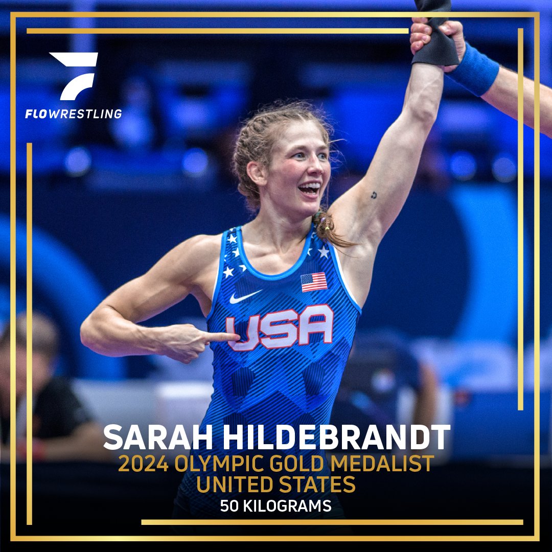 Sarah Hildebrandt wins Gold! It's the second wrestling gold for Team USA and the second Olympic medal for Hildebrandt!🥇🇺🇸 #Paris20214