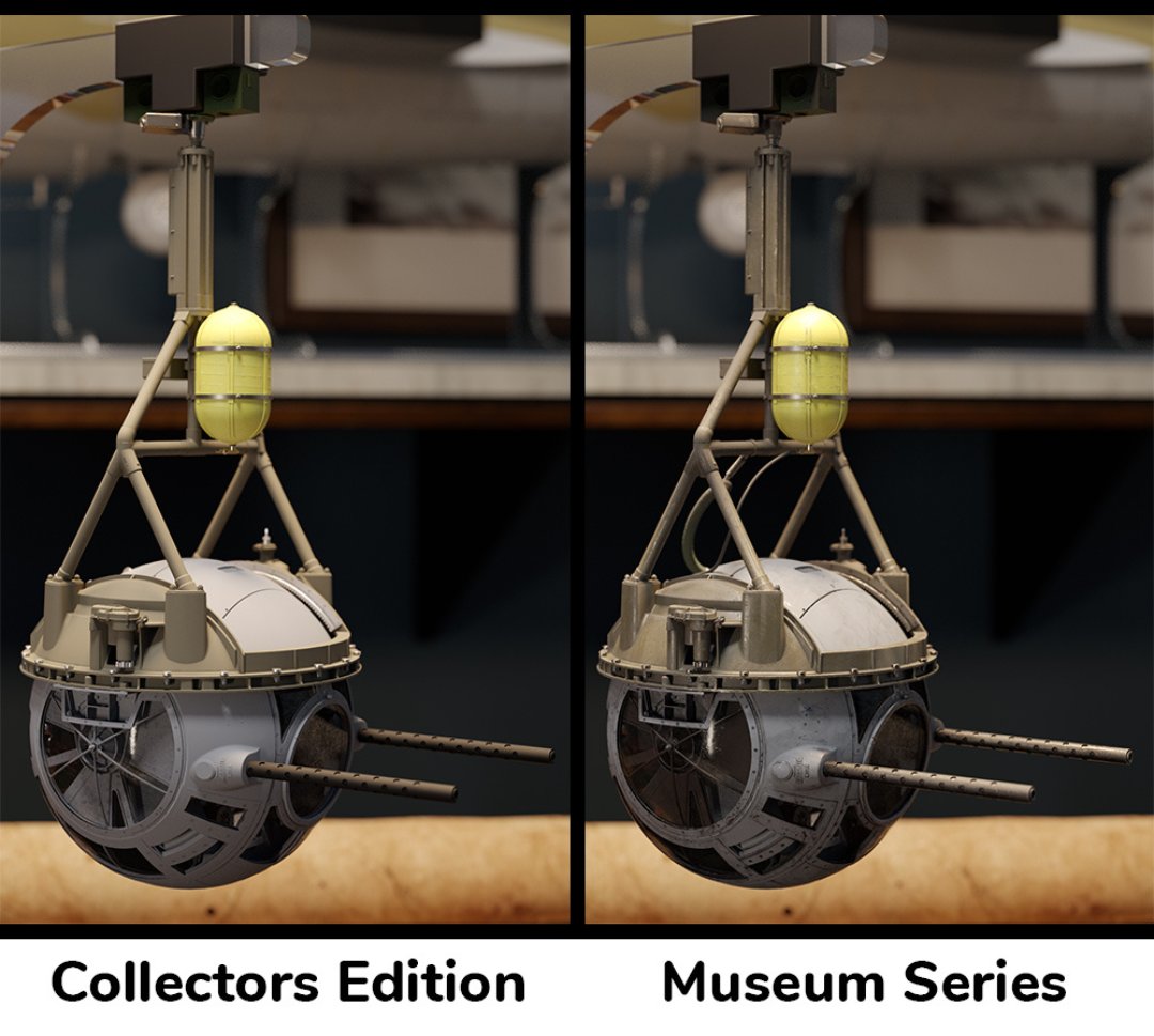 MerlinModels's tweet image. Our B17 Ball Turret is available in a factory-painted Collector's Edition or hand-painted Museum Series! Learn More bit.ly/B17Replica #b17 #ScaleModel #ModelBuilder #WWII #WW2 #ModelKit #WWIIplanes #mastersoftheair #Collectibles #modelpainter