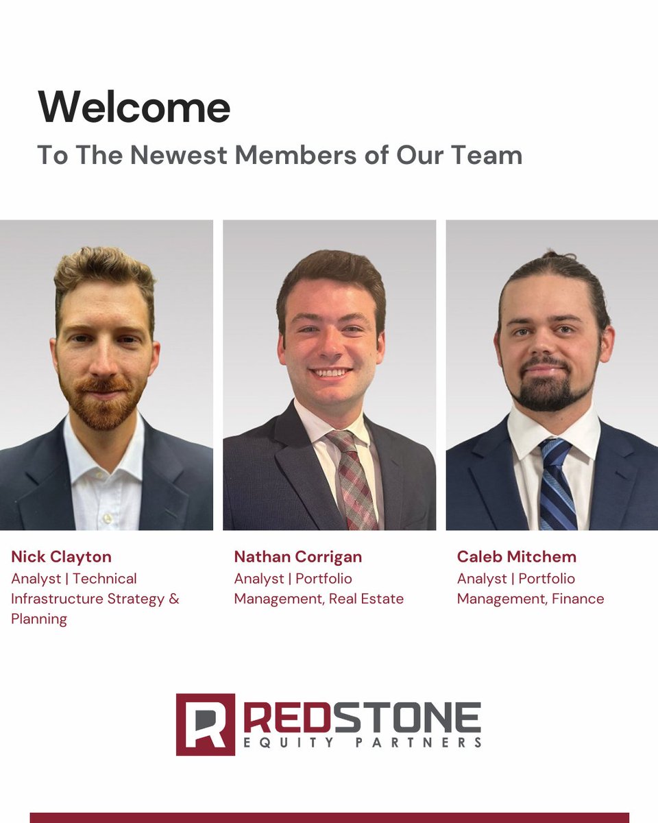 We are thrilled to #welcome the newest Red Stone Equity #team members! #affordablehousing