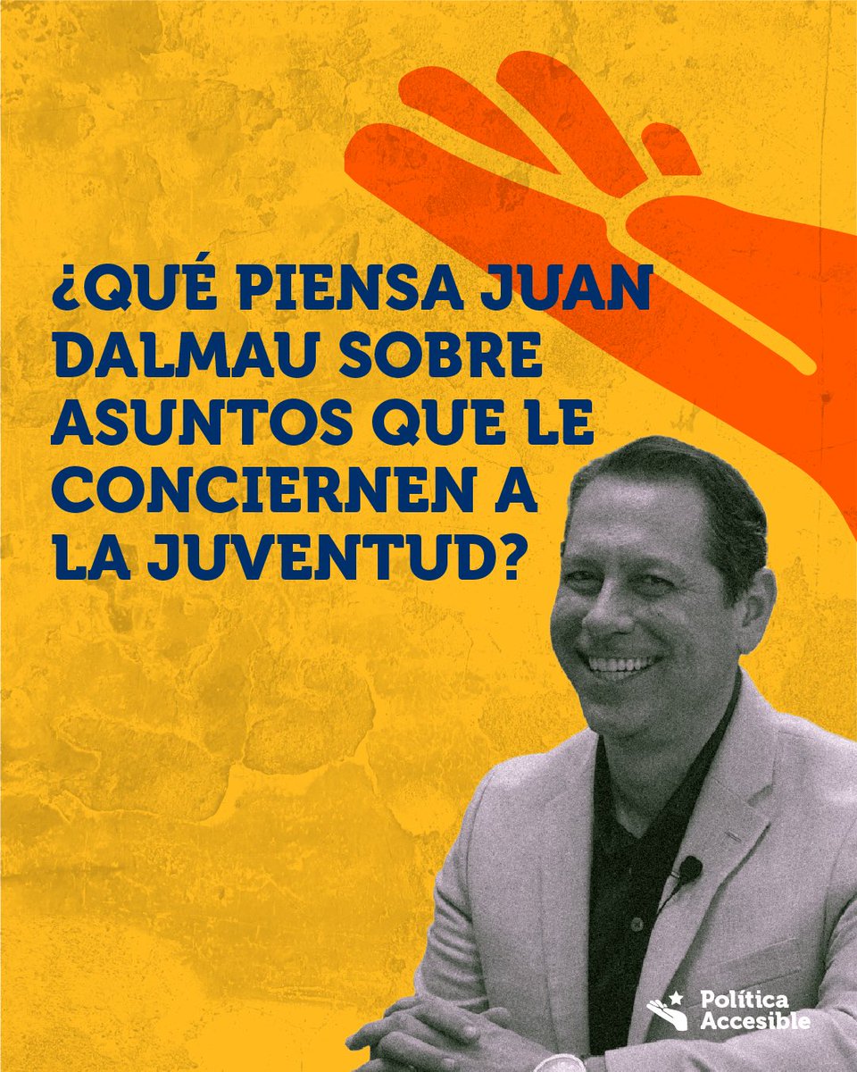¿Qué piensa <a href="/juandalmauPR/">Juan Dalmau</a> sobre asuntos que le conciernen a la juventud?

Lee sus respuestas a las “Preguntas Rápidas” de Política Accesible: politicaaccesible.com/post/qu%C3%A9-…