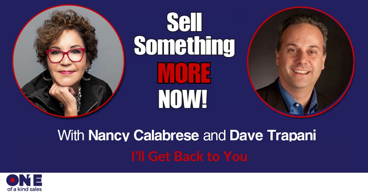 🚀 In the latest #SellSomethingMore Now episode, <a href="/TrapaniSandler/">David</a> and I explore how "I will get back to you" can be a goldmine for deeper sales conversations. Rather than accepting it as a "no," we show how it can lead to uncovering valuable truths. oneofakindsales.com/sell-something…