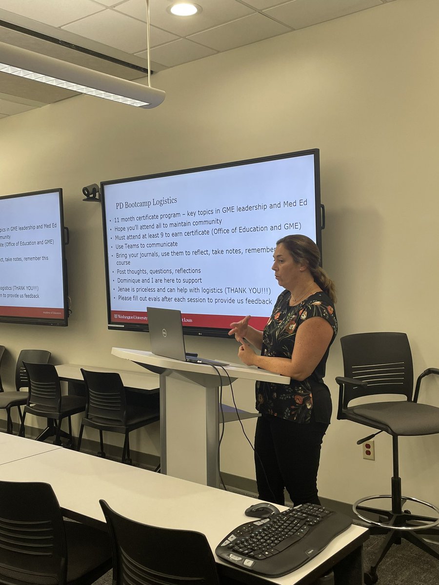 abbyWUim's tweet photo. 🥳🩺🥼🩺🥼🩻🔬🥼🩺📚📖🥳
It’s day 1 of our THIRD cohort of @WUSTLmed & @BarnesJewish #GME & @WashUAcadEd #ProgramDirectorBootcamp!! This is just one way we support, develop, sponsor, teach & mentor our #ProudPDs #EducatorDevelopment #facultyDevelopment #SavePDs #SupportTrainees https://t.co/2SdvL2Uw9l