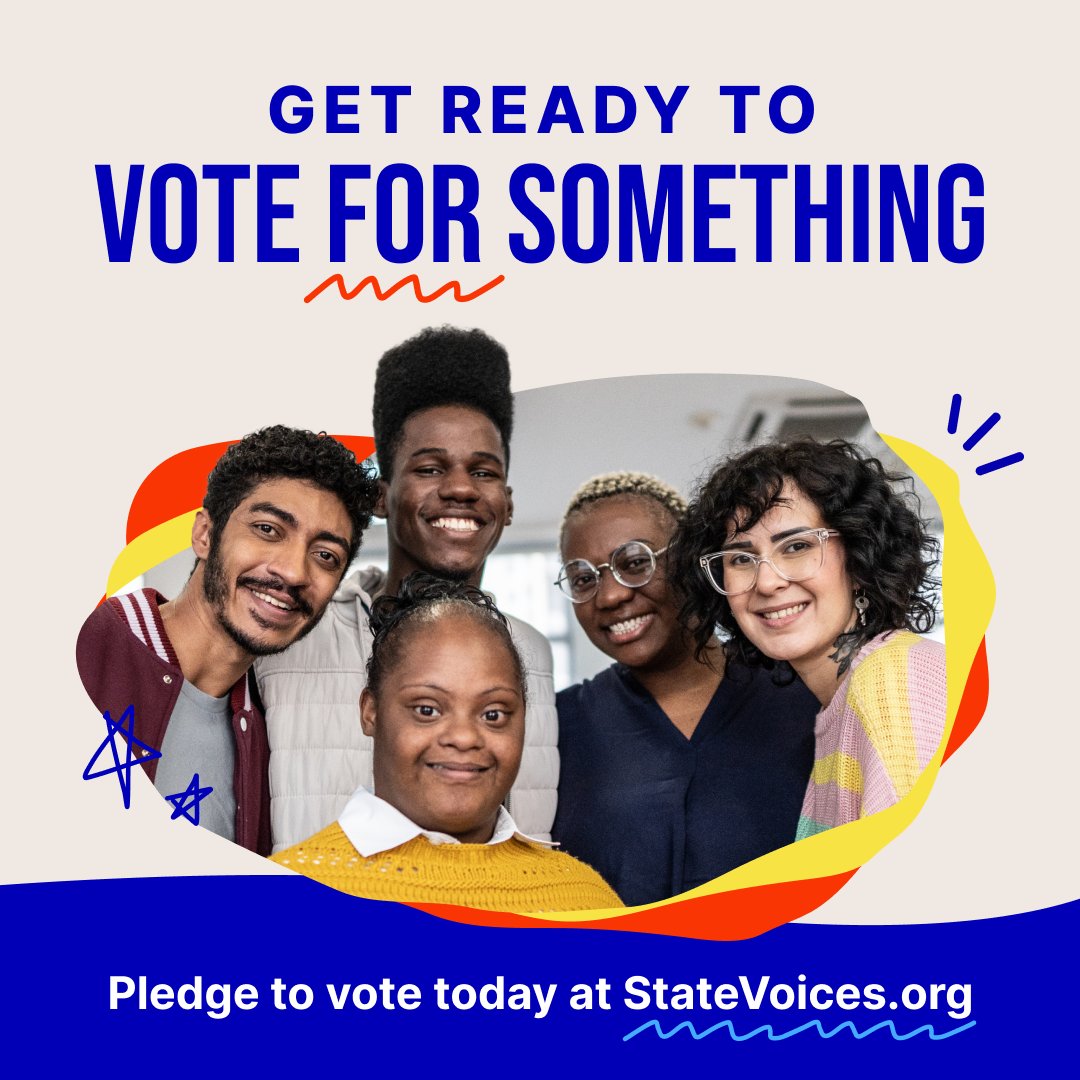 Politicians are counting on you to sit this election out. But they don’t know just how powerful we can be. So we’re launching a new #GetOutTheVote campaign with <a href="/StateVoices/">State Voices</a>: 🗳️#VoteForSomething 🎉 Your vote is your voice this year. Get involved today at statevoices.org/vote-for-somet…