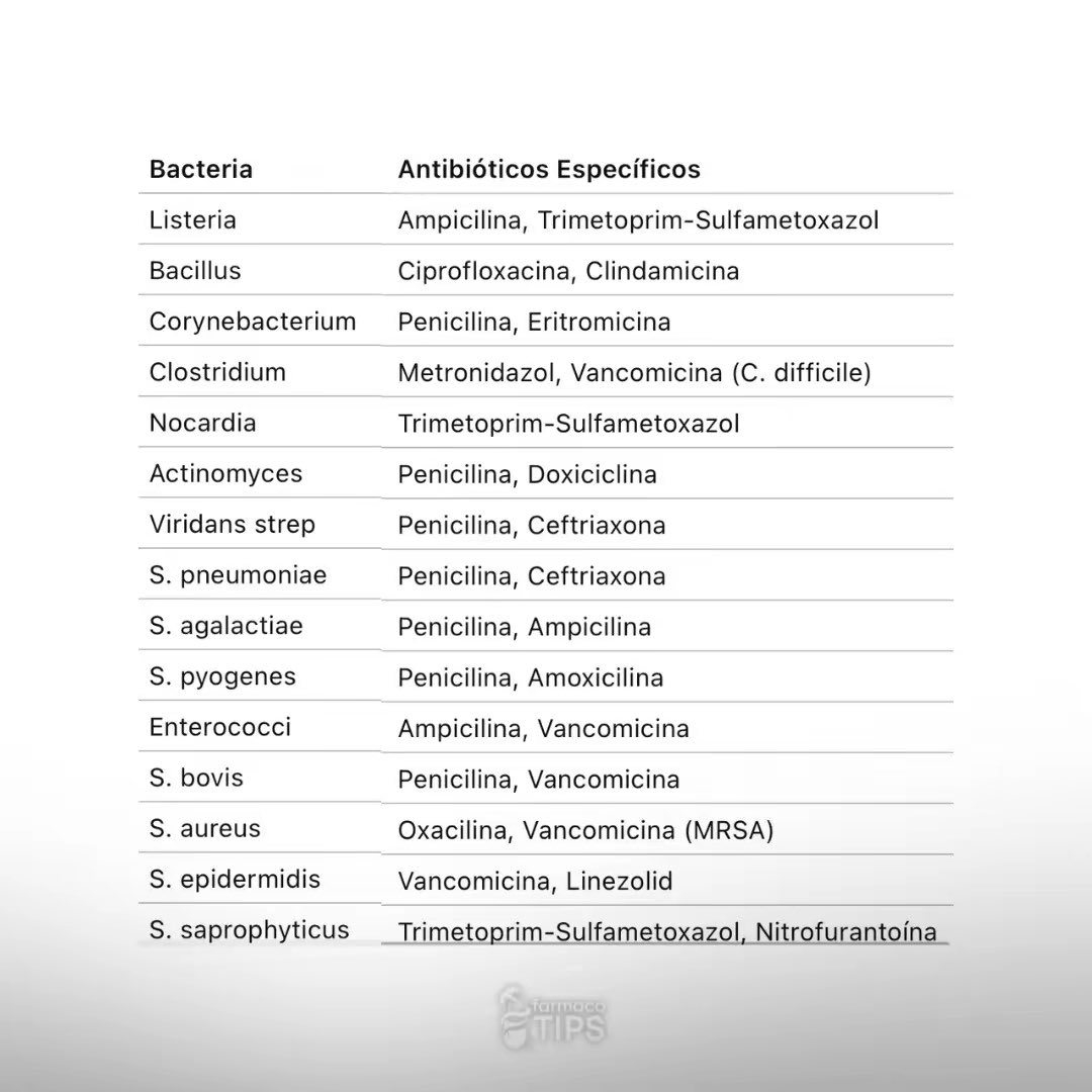 Tratamientos a infecciones bacterianas: