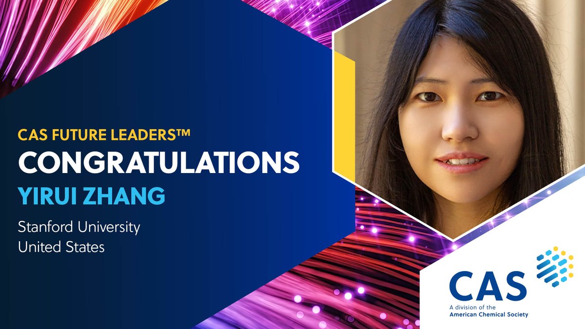 CAS (@caschemistry) on Twitter photo Yirui Zhang is focused on understanding the materials interfaces in electrochemical energy storage and biosensing. Learn more about <a href="/zhang_yirui/">Yirui (Arlene) Zhang</a> and the 2024 #CASFutureLeaders before they arrive in Columbus next week. ow.ly/9f7050SIep3 Yirui Zhang is focused on understanding the materials interfaces in electrochemical energy storage and biosensing. Learn more about <a href="/zhang_yirui/">Yirui (Arlene) Zhang</a> and the 2024 #CASFutureLeaders before they arrive in Columbus next week. ow.ly/9f7050SIep3