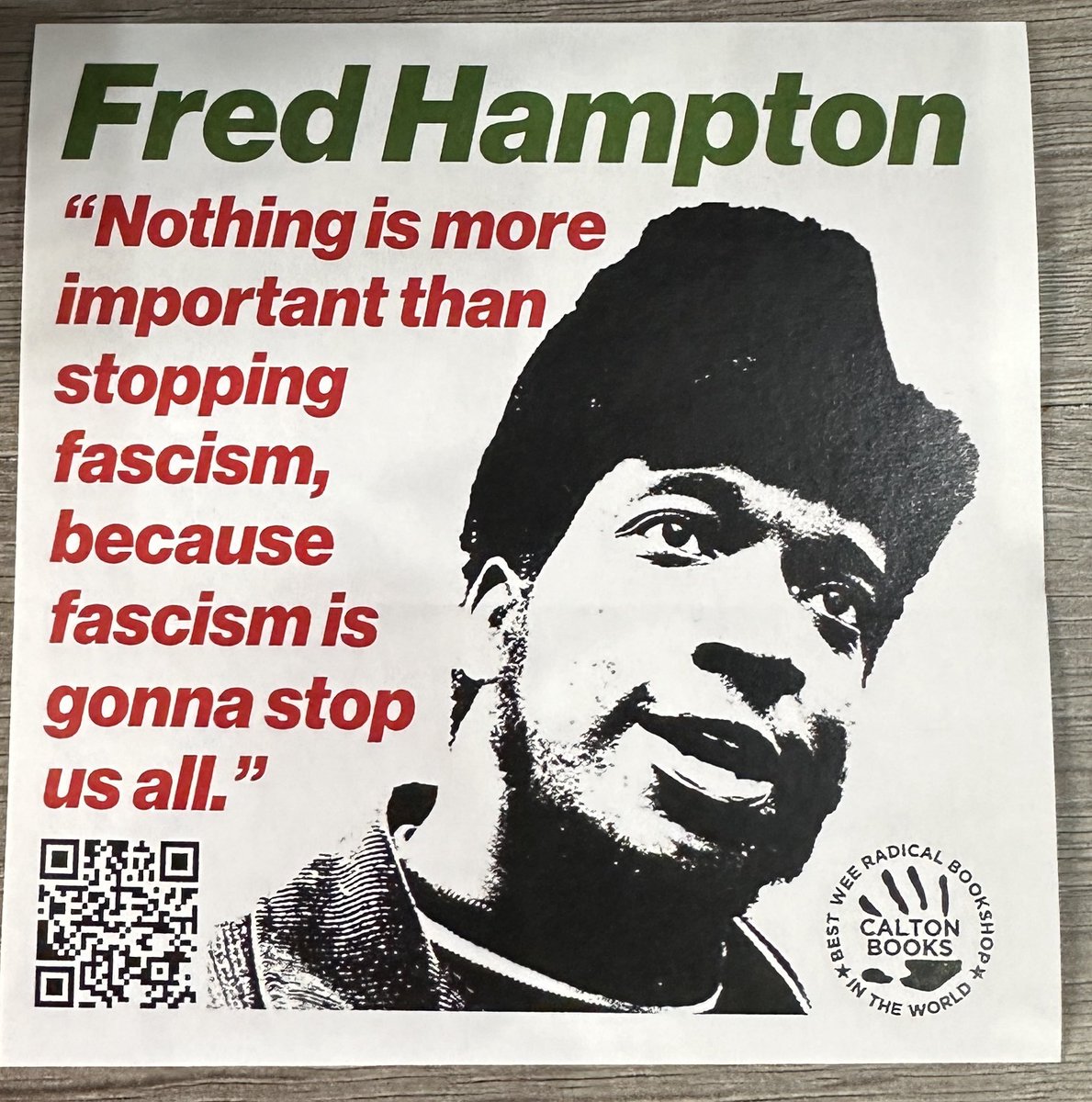 CaltonBooks's tweet image. #FightRacism
#SmashFascism
#UnitedWorkingClass
#CaltonBooks #FredHampton