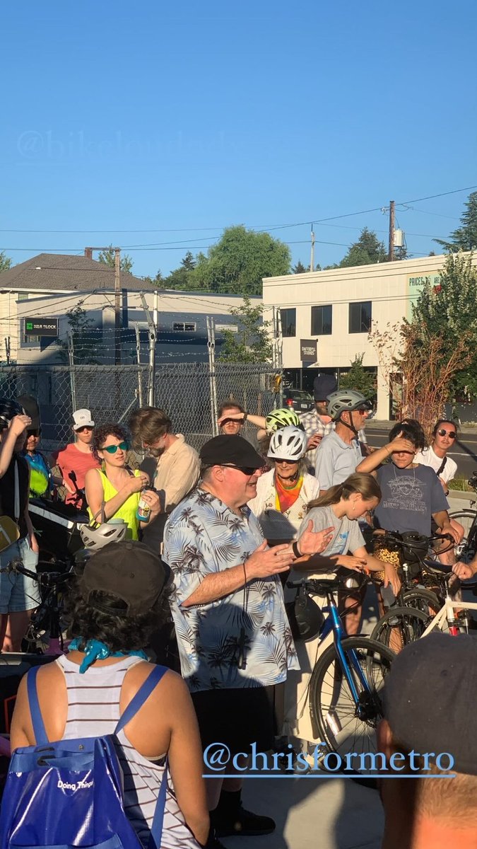 Great turnout for our Future Sandy ride yesterday! Repaving Sandy Blvd presents an opportunity to reimagine the corridor as one that is more welcoming to people riding bikes and walking. Let’s make it happen!