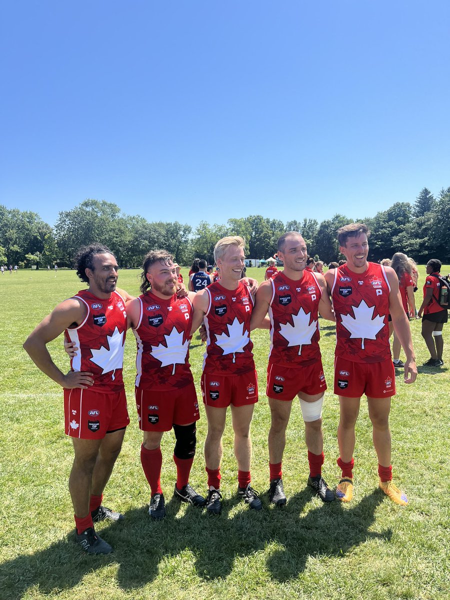 AussiesinTO's tweet photo. Tough day for @AFLCanada losing today versus #France in the #TransAtlanticCup
Gotta bounce back
Well done @RebelsAFC lads on repping #Canada https://t.co/eTOzFqiZXX