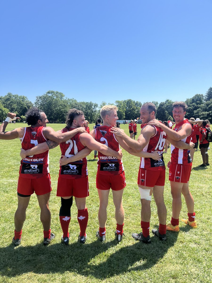 AussiesinTO's tweet photo. Tough day for @AFLCanada losing today versus #France in the #TransAtlanticCup
Gotta bounce back
Well done @RebelsAFC lads on repping #Canada https://t.co/eTOzFqiZXX