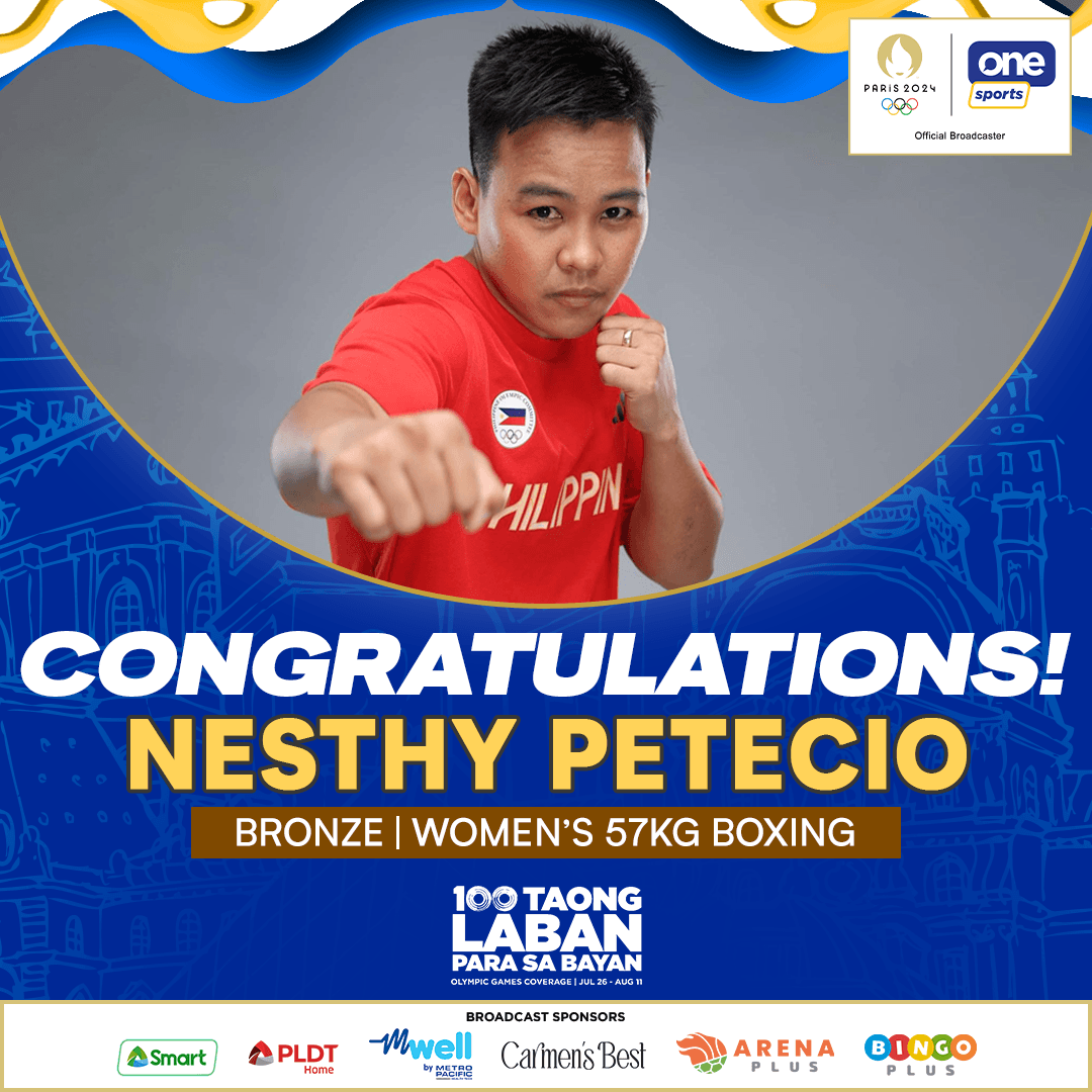 OneSportsPHL's tweet photo. BRONZE GLORY 🥉

Nesthy Petecio may not have advanced beyond the semifinals, but she proudly brings home the bronze medal after giving her all in the intense match against Poland's Julia Szeremeta.

#Paris2024 #100TaongLaban #ParaSaBayan #OlympicGames https://t.co/oZhVmJP4lW
