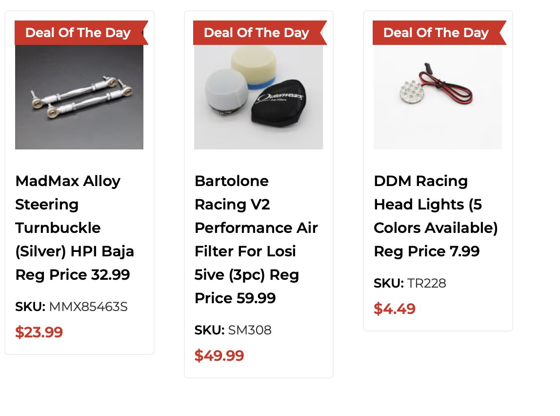 DDM Deal of the day for 8/6/24! Bartolone 5IVE air filter set MadMax Baja silver turnbuckles DDM LED Headlights