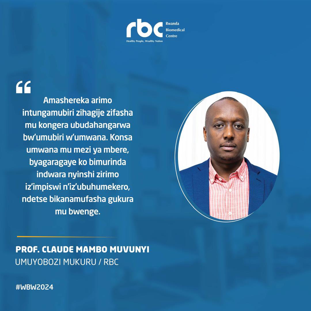 Konsa umwana bimurinda indwara zidindiza imikurire ye kandi bikamufasha gukura neza mu bwenge. #WBW2024