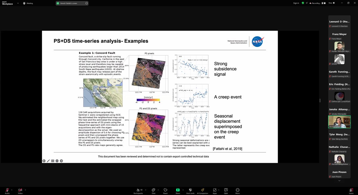 Franz J Meyer (@sarevangelist) on Twitter photo 🚨Happening now in the <a href="/EarthScope_sci/">EarthScope Consortium</a> InSAR Course🚨
<a href="/HereshF/">Heresh Fattahi</a> introducing the concepts of InSAR time Series Analysis to the crowd of 170 attendees 🥳.
#GoldenAgeOfSAR #FunWithFringes 🚨Happening now in the <a href="/EarthScope_sci/">EarthScope Consortium</a> InSAR Course🚨
<a href="/HereshF/">Heresh Fattahi</a> introducing the concepts of InSAR time Series Analysis to the crowd of 170 attendees 🥳.
#GoldenAgeOfSAR #FunWithFringes
