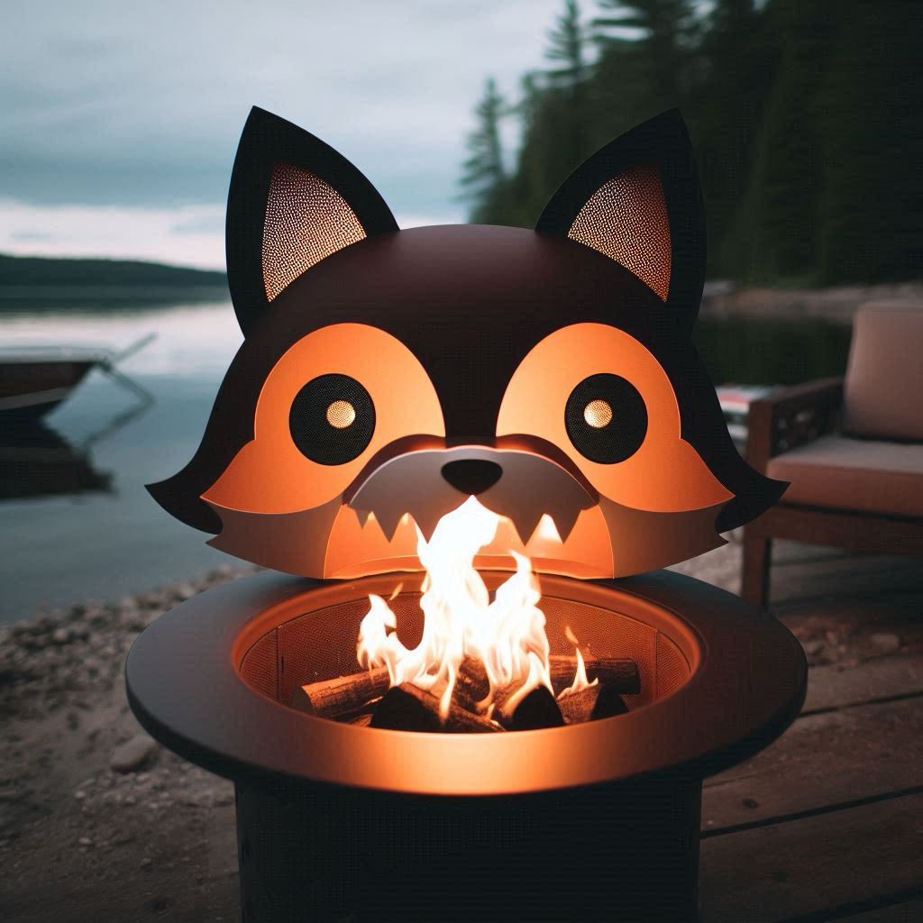 LemanskyRachel's tweet image. 🦊 by my lake #MSFTDesignerCreator