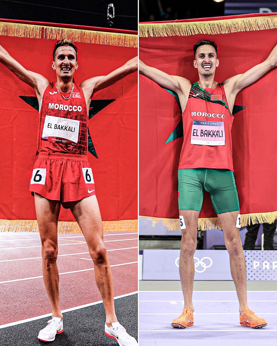 ESPNAfrica's tweet photo. 🥇 Toyko 2020
🥇 Paris 2024

It's back-to-back Olympic gold medals in the men's 3000m steeplechase for Morocco's Soufiane El Bakkali 🇲🇦 https://t.co/6sZVjHQhhy
