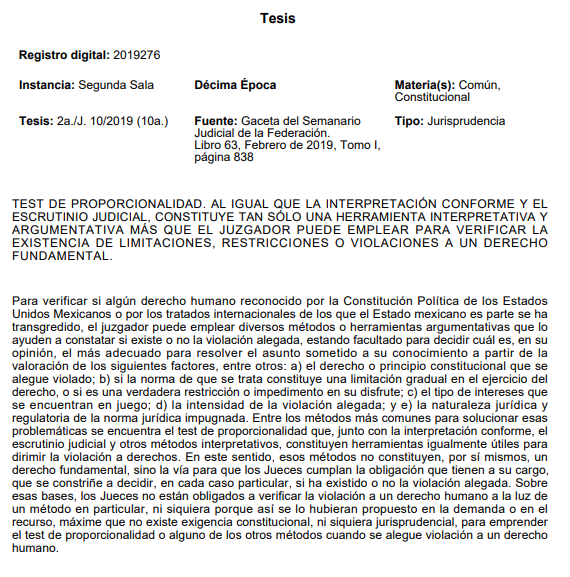 renatogironloya's tweet photo. Para compartir. Un🧵 sobre el test de proporcionalidad y su aplicación:

Etapas del Test  
1. Fin constitucionalmente válido  
2. Examen de idoneidad  
3. Examen de necesidad  
4. Examen de proporcionalidad en estricto sentido https://t.co/3pjRNSCcfW