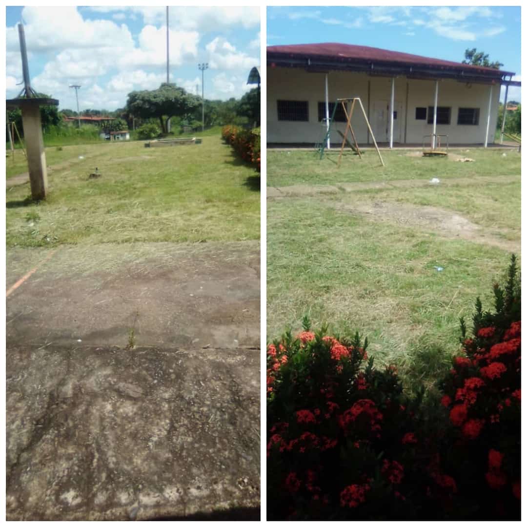 Seguimos con la limpieza de las áreas verdes de la UEB Cerro Autana excelencia educativa@NicolasMaduro @_laavanzadora  <a href="/Gob_Amazonas/">RRPP Amazonas</a> @MaryCarmen_ZEA @MPPEDUCACION #amigos #mppe #indetenibles
