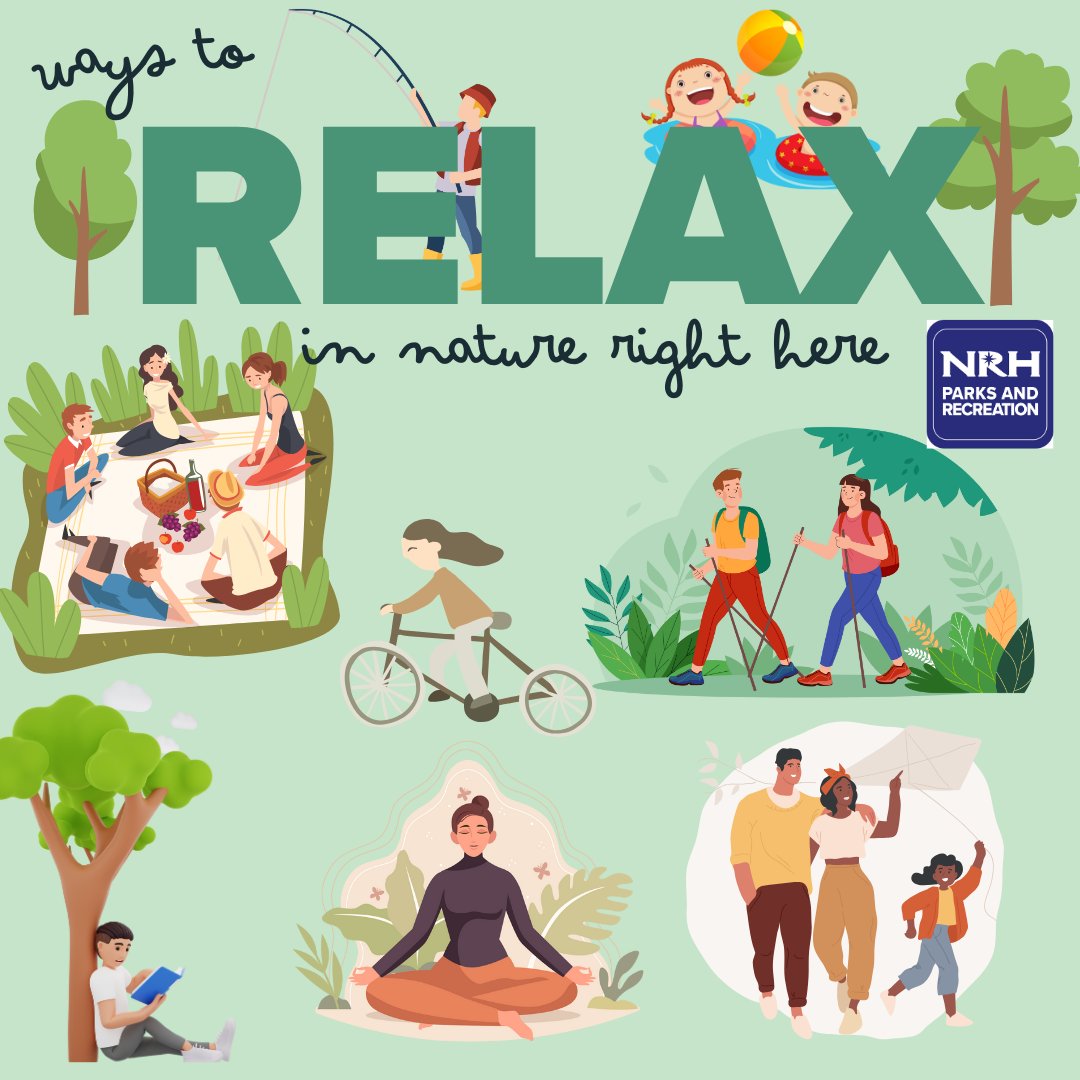 Aug 15 is National Relaxation Day, what better way to relax than by getting out in Nature Right Here! There are so many options with over 800 acres of park land and green spaces, 30 miles of trails and awesome recreation facilities! Be sure &amp; Relax today! #nationalrelaxationday