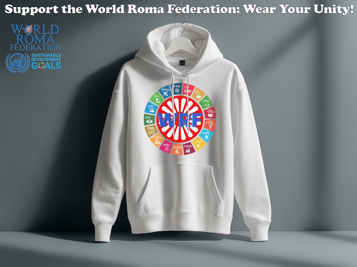 WRFederation's tweet photo. Would you wear this?  We want to hear from our #Followers - We are setting up this hoodie campaign now.  Keep in mind all proceeds go towards our mission.   share your thoughts #Romale #Roma #OpreRoma #SocialJustice #Equality https://t.co/wCgrtWf4xM