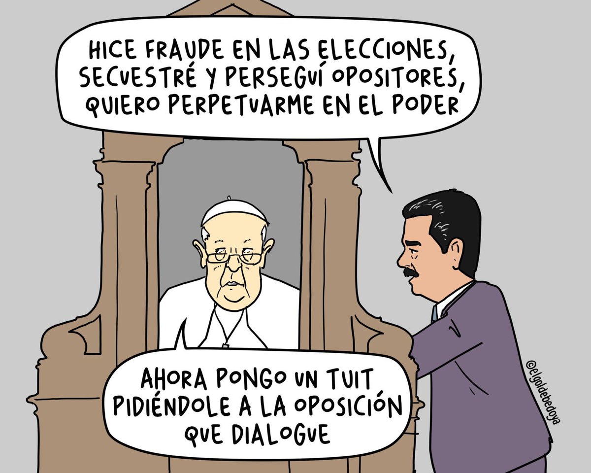 Era un tuit o enviarle un rosario.
Y vos de qué lado estás?