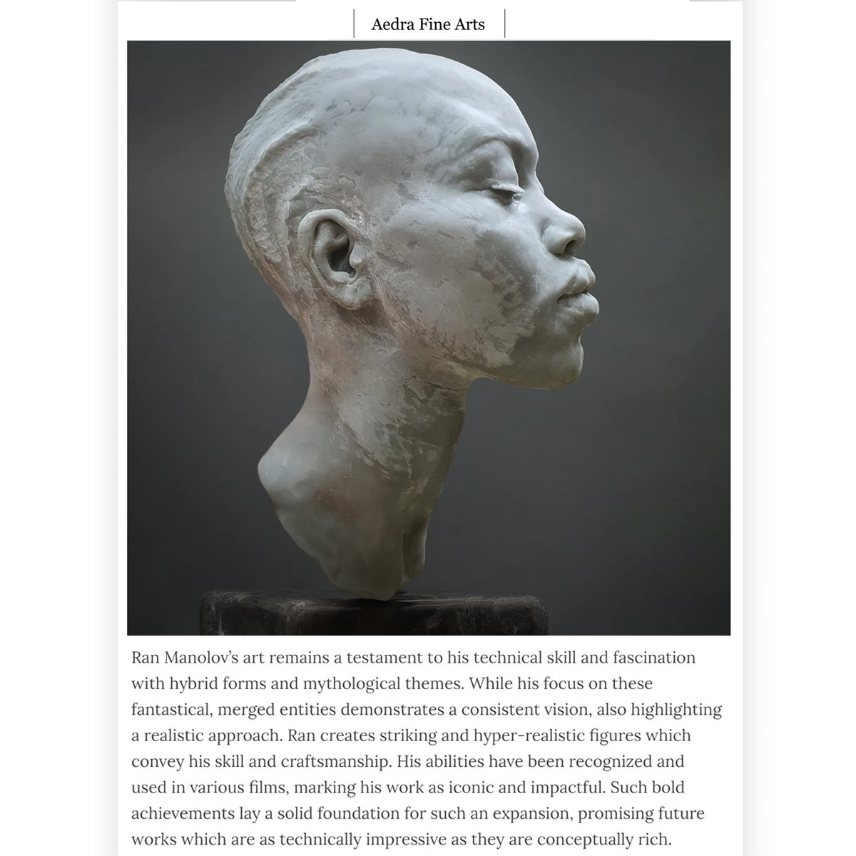 RanManolov's tweet photo. Happy to be among the best six arists, that got selected for the upcoming AFA catalogue publication competition and online exhibition.
My work got published with a critical review in the catalogue, written by the curators from the AFA.

Full Article in comments: https://t.co/pVuGWBXDz0