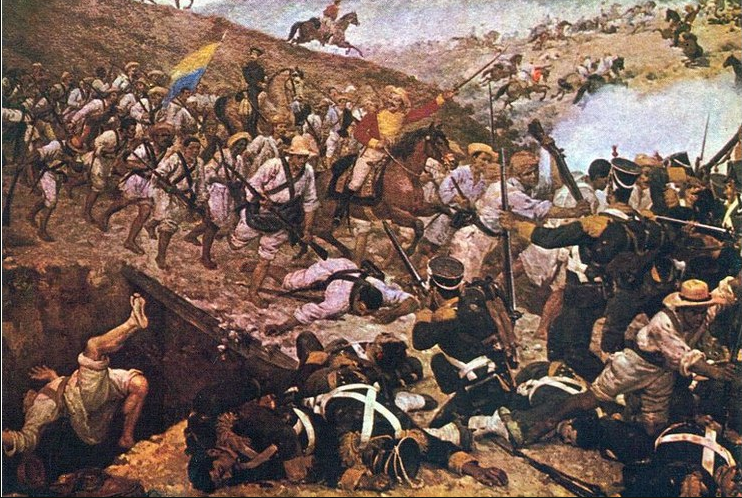 #7Ago
#Efemerides 
El comandante español José María Barreiro intentaba retroceder para reagrupar sus 
tropas en la capital y sumar refuerzos. Simon Bolívar se enteró y anticipó el movimiento; para el 7 de agosto de 1819.