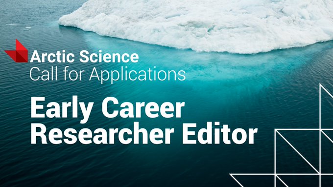 Join the <a href="/ArcticScienceJ/">Arctic Science Journal</a> journal team as an Early Career Researcher (#ECR) Editor!  

📝 Get hands-on experience coordinating peer review... 
🤔 be part of developing journal strategy... 
➕ and more!

Learn how to apply: ow.ly/eNa050Sc5wP