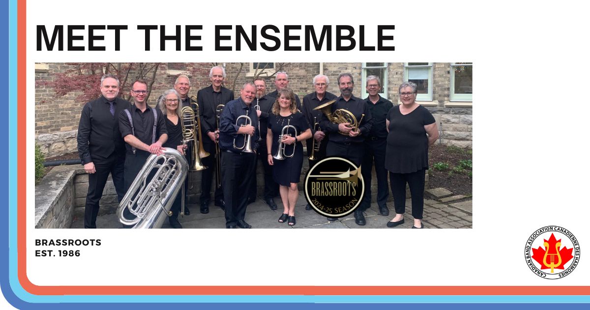 CBAOntario's tweet photo. Founded in 1986 by Prof. James White @WesternU, @Brassroots strives to cultivate the London area community’s knowledge &amp; appreciation of music by presenting a wide range of musical works, with a focus on  Canadian composers &amp; arrangers. 
Learn more: https://t.co/My6b8kSDNq https://t.co/3NnJdcoIJZ