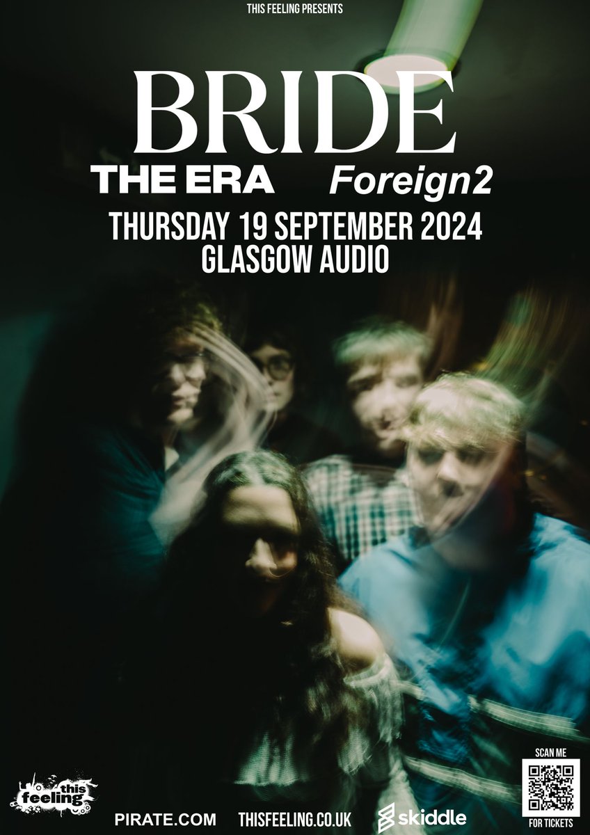Bride_band's tweet photo. We’re back troops! 

After our summer holidays to Truck Festival, we can now thankfully say that we are returning to Glasgow on the 19th of September in @audioglasgow 🪩 Got some belter supports for this one so we’re all buzzing

tickets drop 10am Friday 

@This_Feeling https://t.co/WRIAwXXY0J