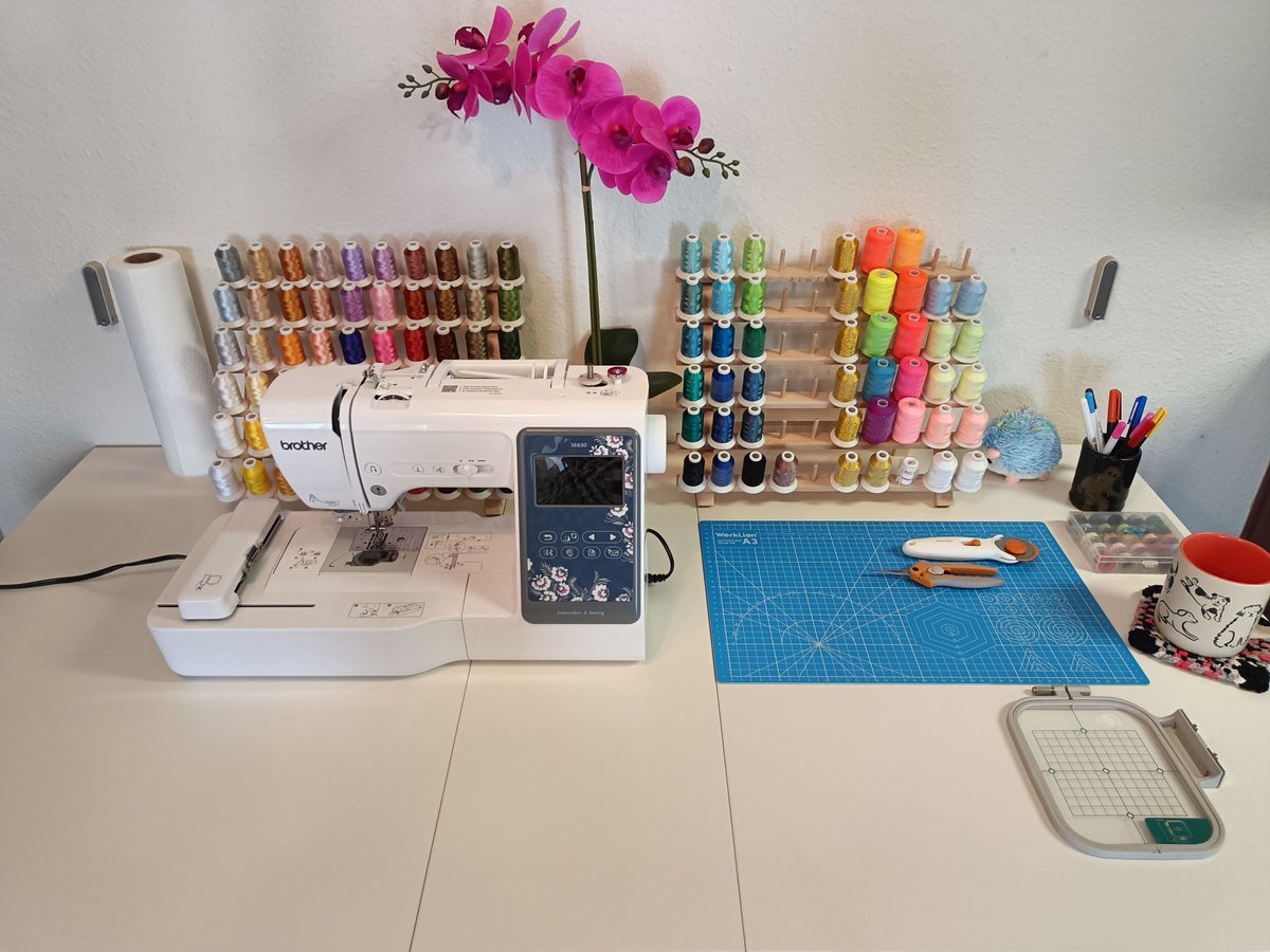 DigtheDoodad's tweet photo. I just got my very first sewing machine, and it has an embroidery function! This is a Brother SE 630 and I could not be more excited!
#sewing # embroidery #art #brother #etsy #digthedoodad https://t.co/iMKjCpZQoI