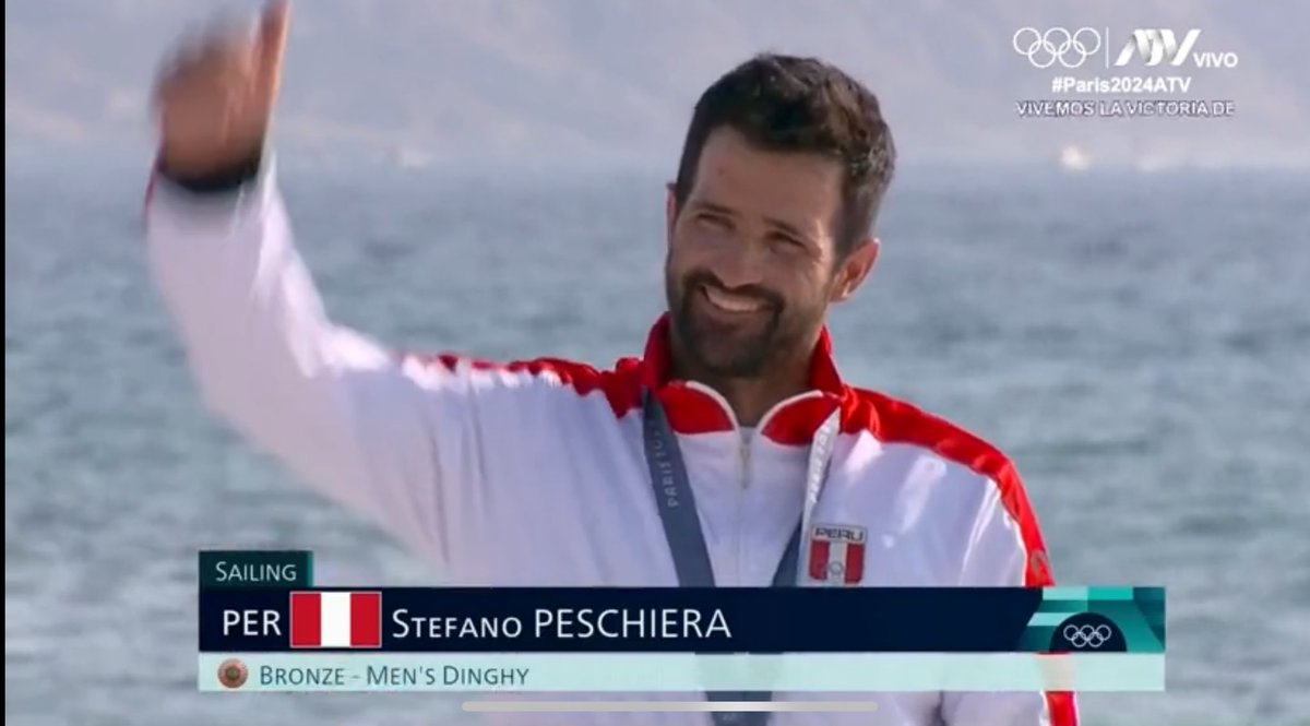 easywannadie's tweet photo. GRACIAS STEFANO PESCHIERA POR PERMITIRNOS VER A UN PERUANO EN EL PODIO, A NUESTRA BANDERA PERUANA EN LO MÁS ALTO DE UNOS JJOO LUEGO DE 32 AÑOS 🇵🇪 #Paris2024ATV #Paris2024 https://t.co/M0xtbRL9kC