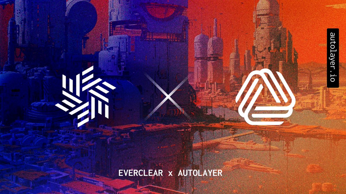 AutoLayer's tweet photo. We're excited to announce that @EverclearOrg will soon be integrated on our platform!

As "The First Clearing Layer," their technology will be a huge boon in ensuring optimal liquidity for all transactions while making integrations with new chains much easier. https://t.co/YqI4Nw1tzD