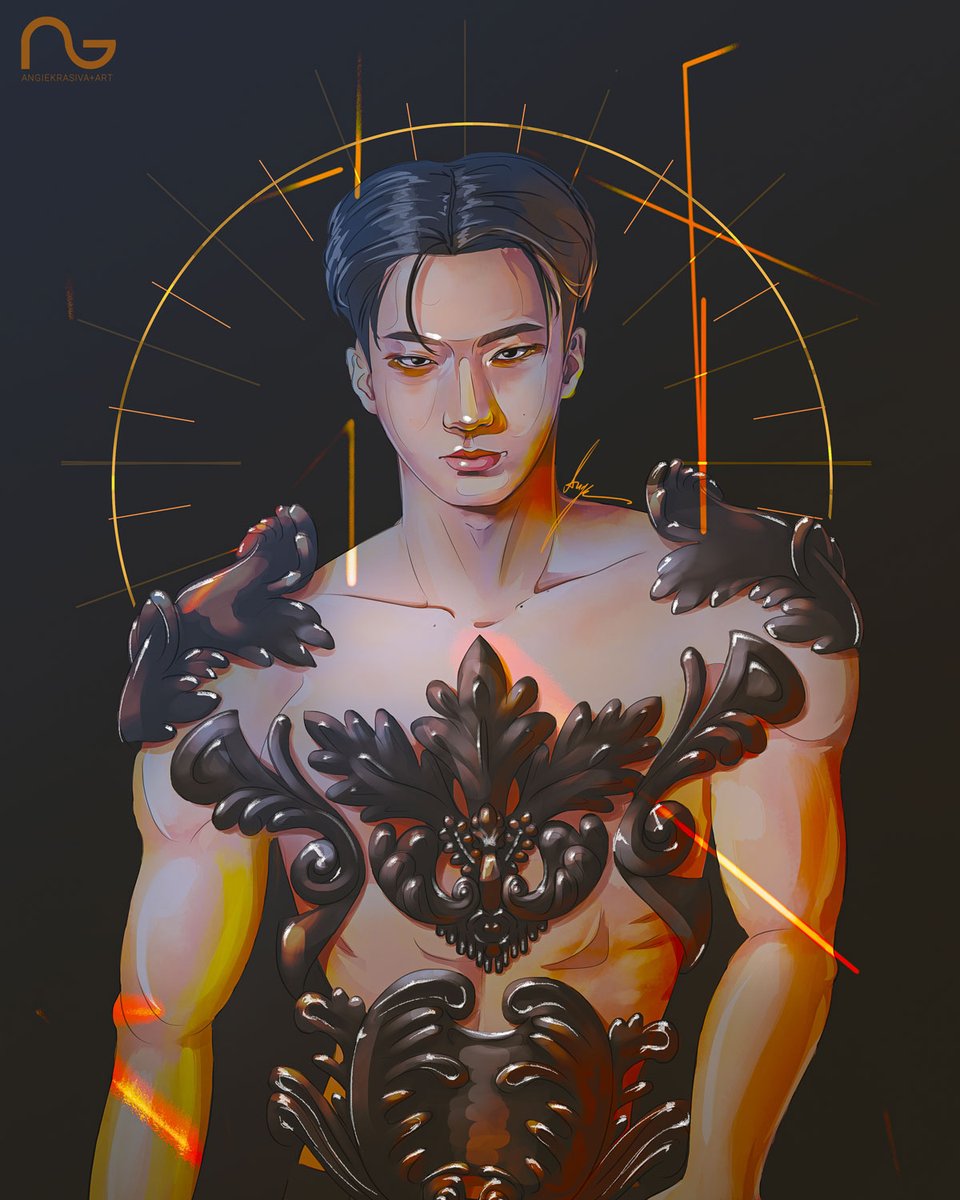 angiekrasivaart's tweet photo. GLADIATOR #SAN #산 #CHOISAN #최산 #ATEEZ #에이티즈 @ATEEZofficial #ATEEZfanart #DolceGabbana https://t.co/Vn0lWXaRTF