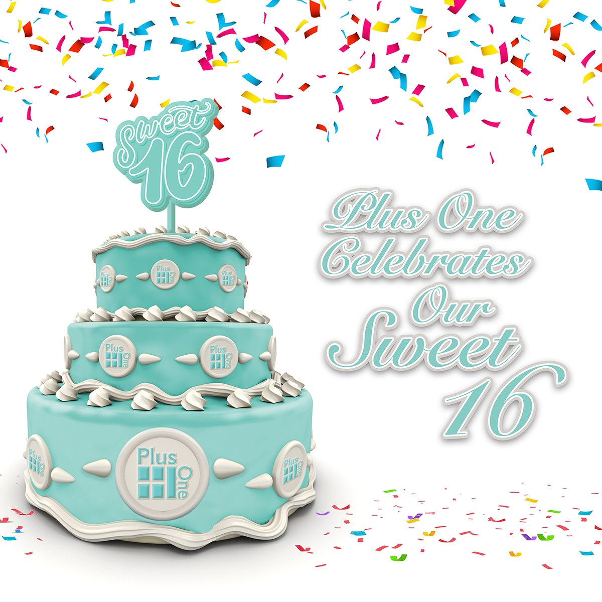 🎂 Plus One is turning 16! 

 🎉 16 amazing years working with the best people in the best industry!🎈
💻📱🖥⌨🥂