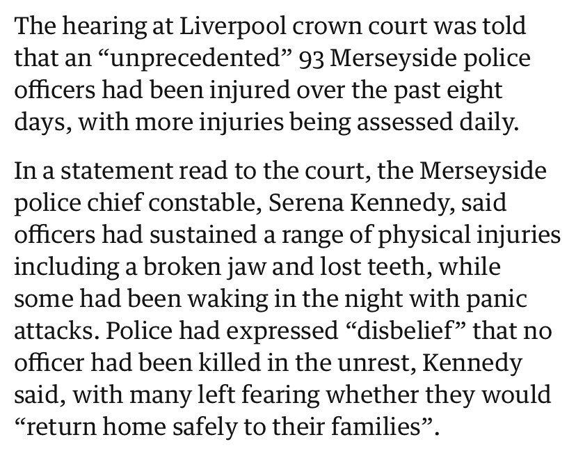 I really can’t get over how diligently the cops are making the case that they are the real victims of violence this week, somehow the people with the most to fear.