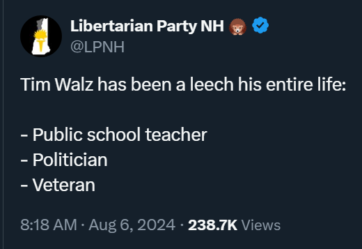 acnewsitics's tweet photo. You hear that, teachers and veterans? You are leeches. https://t.co/xh0gqp5Y14