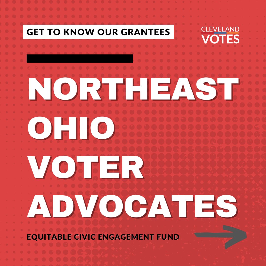 CLEVotes's tweet image. We&apos;re introducing our #ECEF Grantee 🎉

Northeast Ohio Voter Advocates enables voter registration and turnout in under-represented areas of Northeast Ohio. NOVA improves the election process in Ohio through research and advocacy for legislative and administrative changes.