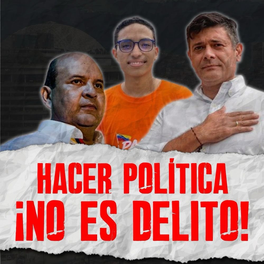 VoluntadPopular's tweet photo. Hoy 7 de agosto de 2024, 13 de nuestros activistas, incluyendo a nuestros hermanos Freddy Superlano y Roland Carreño, continúan secuestrados por la dictadura de Nicolás Maduro. 

Todas estas detenciones arbitrarias son una muestra más de las continuas violaciones de derechos humanos en Venezuela.

Voluntad Popular ha sido perseguida sistemáticamente por la dictadura chavista como organización política debido a nuestra lucha por un país próspero, en democracia y libertad. Seguiremos luchando por esa Venezuela.

¡Exigimos la liberación inmediata de nuestros 13 hermanos secuestrados! 

#HacerPolíticaNoEsUnDelito