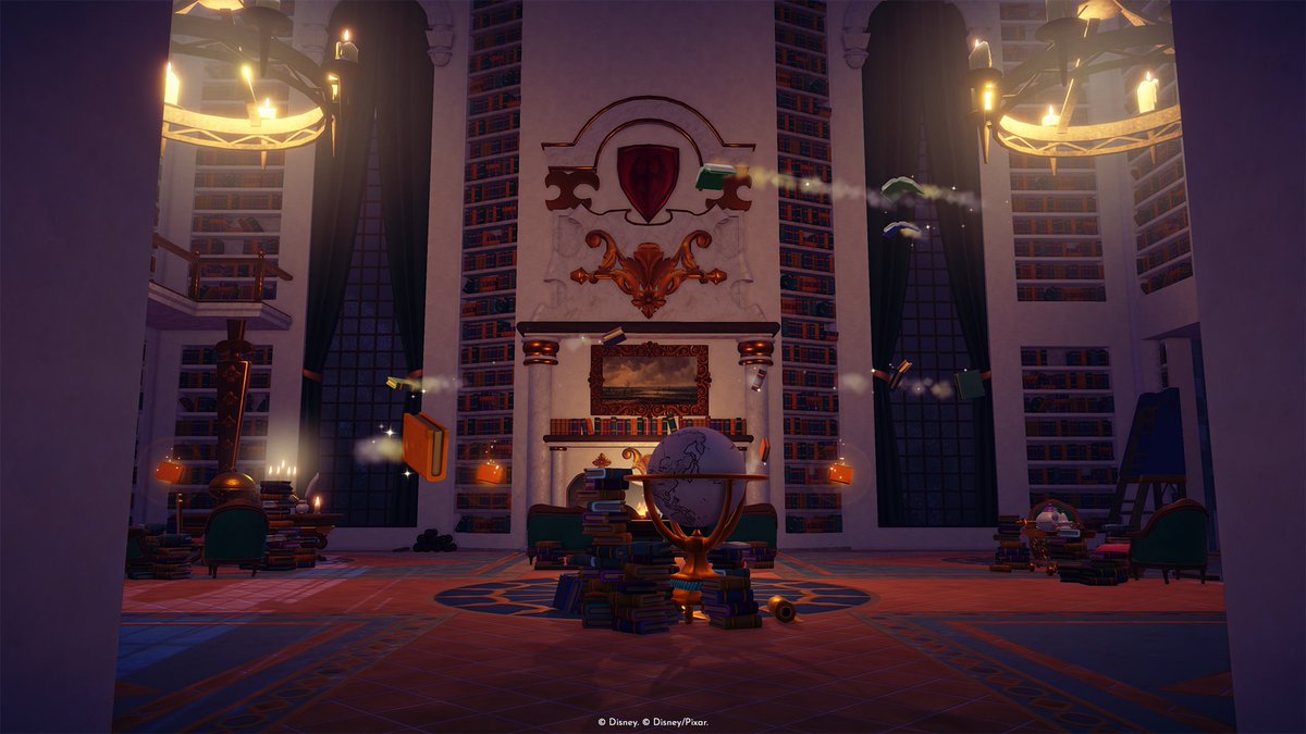 DisneyDLV's tweet photo. Happy National Book Lovers day! Celebrate by snapping a selfie in-game in one of these book-filled locations:

📚 Dreamlight Library - 318 books
❄️Anna's Castle - 670 books
🌹Beauty and the Beast Realm - 12,490 books https://t.co/ItaTDC71r8