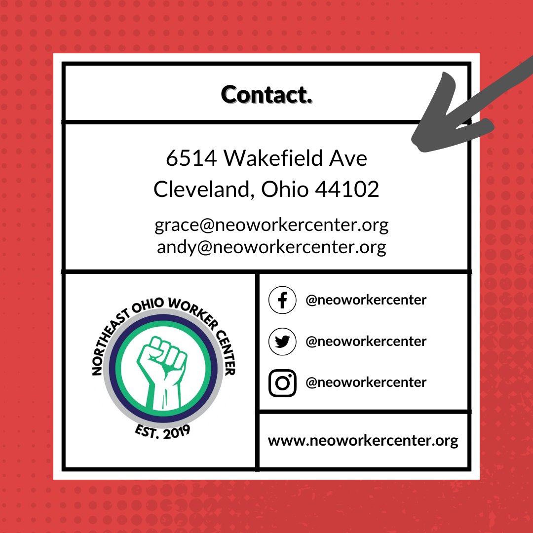 CLEVotes's tweet image. We&apos;re introducing our #ECEF Grantee 🎉

@neoworkercenter builds worker power in Northeast Ohio through organizing, advocacy, and education.

Stay tuned as we highlight our Equitable Civic Engagement Fund grantees!