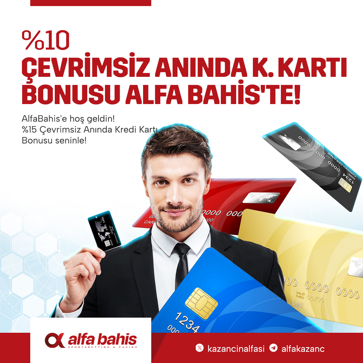 🔴Alfalar için yatırım yapmak çok kolay!

💳 Kredi Kartı ile yapacağınız yatırımlarda %10 Çevrimsiz Kredi Kartı Bonusu sizi bekliyor.

🌍ALFA'ların adresi: ws.tc/Alfabahis